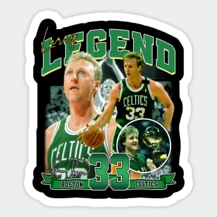 Larry Bird Legend Air Bird Basketball Signature Vintage Retro 80s 90s Bootleg Rap Style Sticker